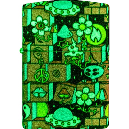 Zippo 2024 Zippo Abstract Zippo Design, Glow-In-The-Dark ZIP-48779